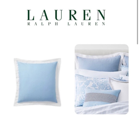 Ralph Lauren - linen Euro shams 26x26 Joanna Linen Frame